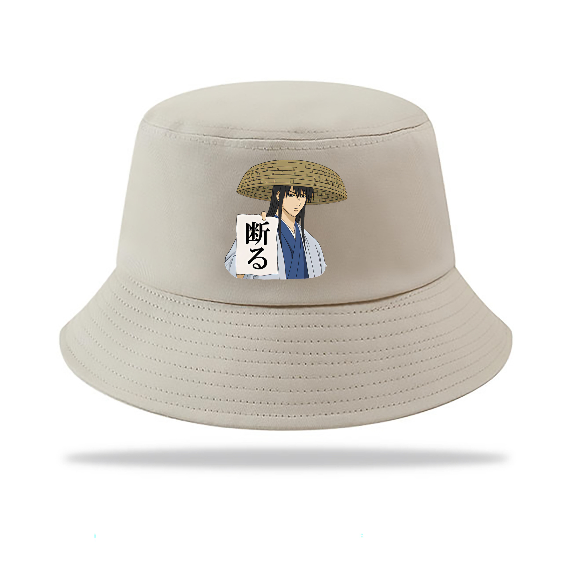 （画像用） ぎんたま 坂田銀時（さかたぎんとき） 神楽 志村新八（しむら しんぱち） GINTAMA Sakata Gintoki Kagura Shimura Shinpachi アウトドア日除けバケットハット